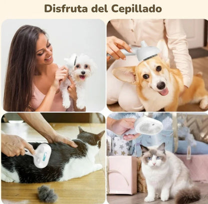 Leave your pet spotless with the 2-in-1 dryer brush