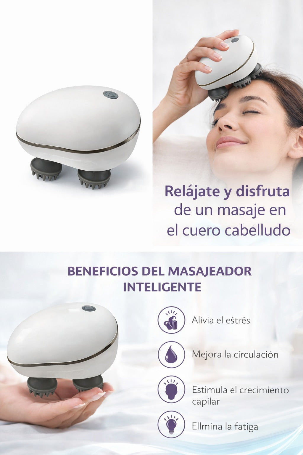 Revitalize your scalp with the 4D electric hair massager